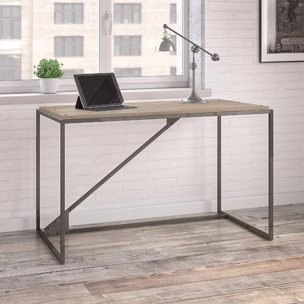 Computer Desk In Rustic Gray