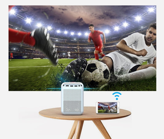 Elevate Your Visual Experience: Salange P700 WiFi Bluetooth 1080P HD Projector with Android 10, 4K Video, and Home Theater Features – Perfectly Syncs with iOS and Android Devices