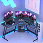 51 Inch L-Shaped Gaming Desk